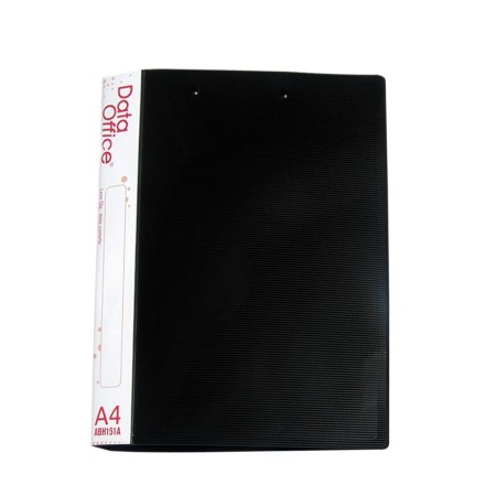 Carpeta A4 Data Office Negra con Doble Sujetador