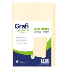 Folder Manila Grafipapel Oficio Crema x 25 Unidades