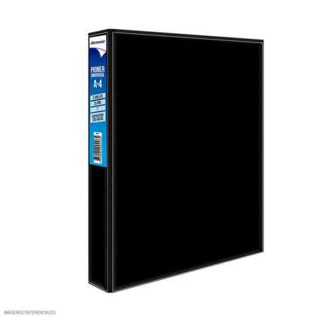 Pioner Universal A4 Artesco 2 Anillos 25 mm Negro