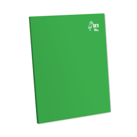 Cuaderno Cuadriculado Deluxe Loro A4 70 Gr Verde 80 Hojas