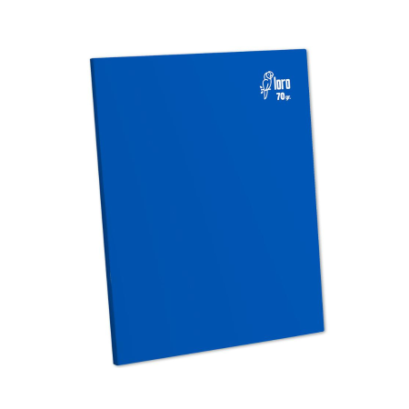 Cuaderno Rayado Deluxe Loro A4 70Gr Azul 80 Hojas