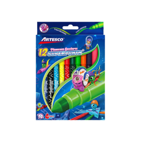 Plumón Delgado Artesco Superpunta X 12 Und