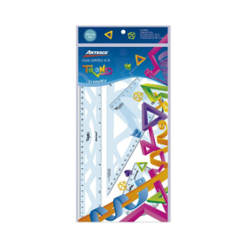 Juego De Escuadras Artesco Irrompible X 30 Cm