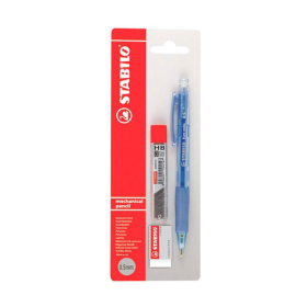 Portaminas Stabilo Traslúcido 0.5 Mm + Mina + Borrador