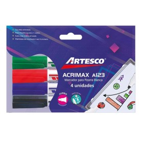 Set de Plumones para Pizarra Artesco Acrimax A123 x 4 Colores