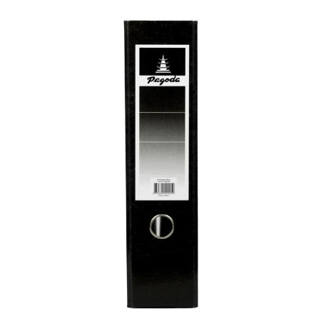 Archivador Oficio Pagoda Lomo Ancho Negro Plastificado