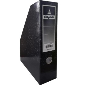 Revistero Pagoda Plastificado Negro 8 x 35 cm